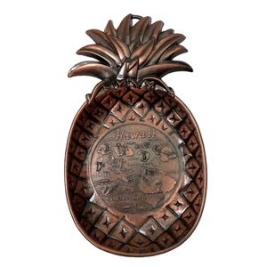 Hawaii The Aloha State Copper Pineapple Dish